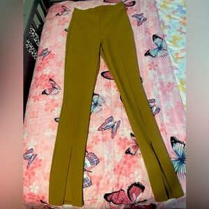 ZARA Front Slit Pants